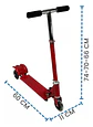 Patineta Monopatín Scooter Plegable 3 Llantas Luces - Miniatura 13