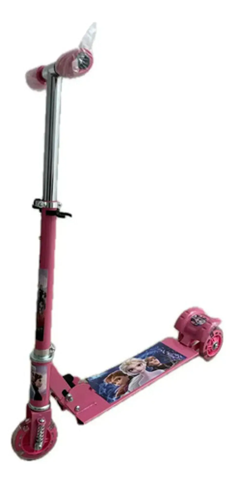 Patineta Monopatín Scooter Plegable 3 Llantas Luces 16