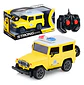 Carro A Control Remoto Toyota Fj40 Patrulla Luces Y Sonidos Amarillo Toyota Fj40 - Miniatura 1