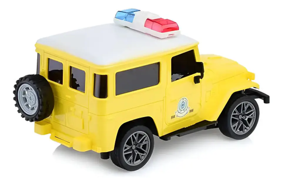 Carro A Control Remoto Toyota Fj40 Patrulla Luces Y Sonidos Amarillo Toyota Fj40 2