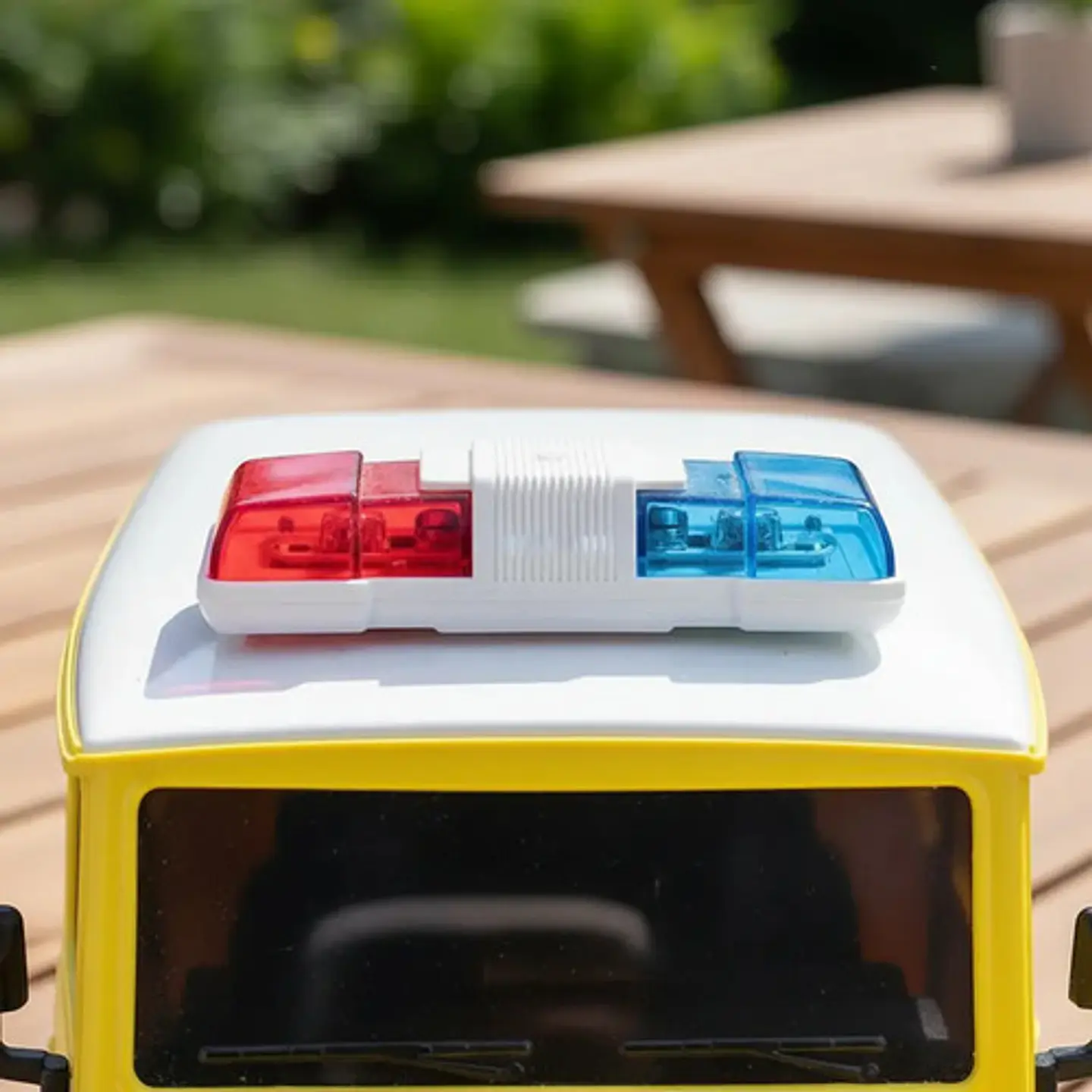Carro A Control Remoto Toyota Fj40 Patrulla Luces Y Sonidos Amarillo Toyota Fj40 4