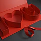 Caja De De Flores Vacía Decorativa De Arreglos Rojo For You - Miniatura 5