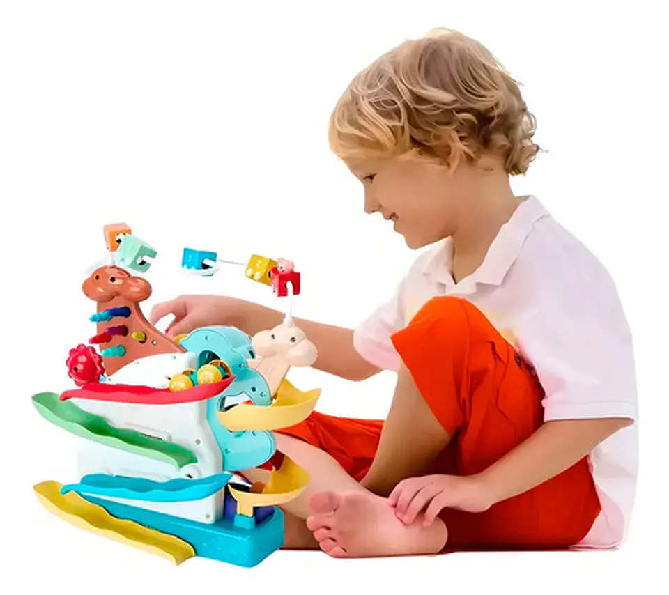 Laberinto De Cuentas Interactivo Para Bebés Pixel, Con Actividades Y Diseño Multicolor 4