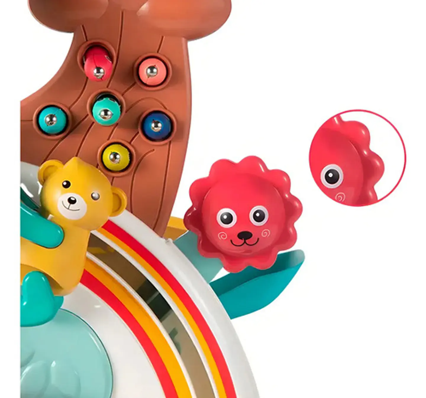 Laberinto De Cuentas Interactivo Para Bebés Pixel, Con Actividades Y Diseño Multicolor 6