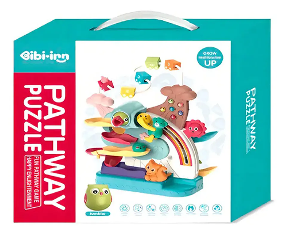 Laberinto De Cuentas Interactivo Para Bebés Pixel, Con Actividades Y Diseño Multicolor 7