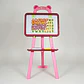 Tablero Pizarra Infantil Acrílico Tiza Y Magnético Caballete Color Rosa - Miniatura 4