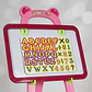 Tablero Pizarra Infantil Acrílico Tiza Y Magnético Caballete Color Rosa - Miniatura 6
