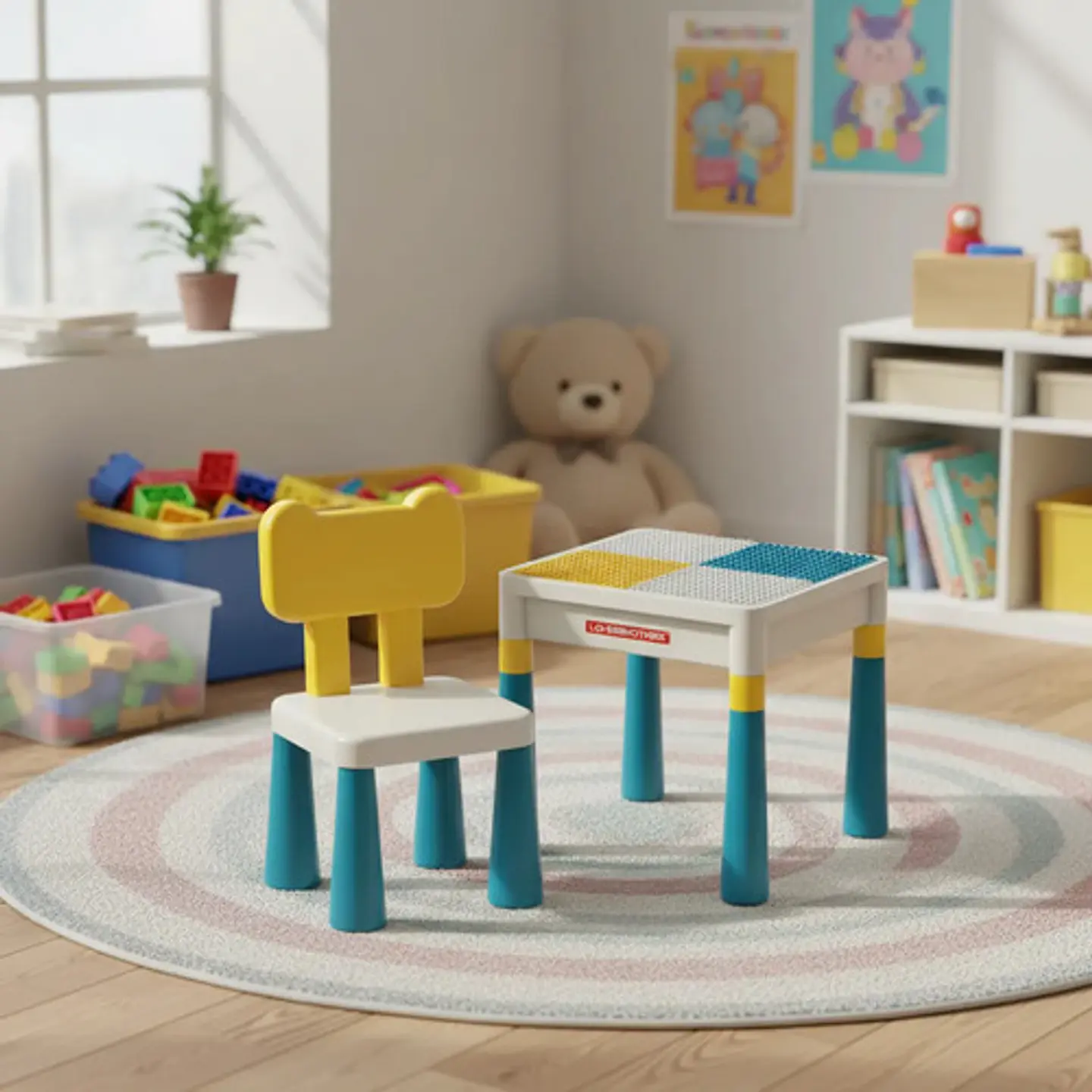 Mesa Didáctica Multifuncional Para Bloques Bloks Mega 1