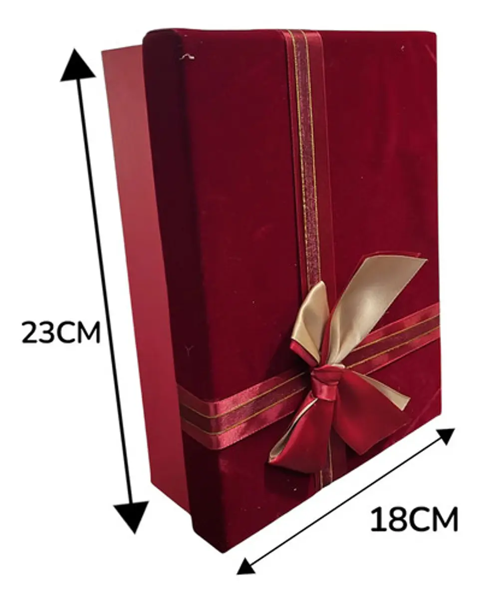 Cajas De Regalo Aterciopelada Con Moño Elegante Detalle 5