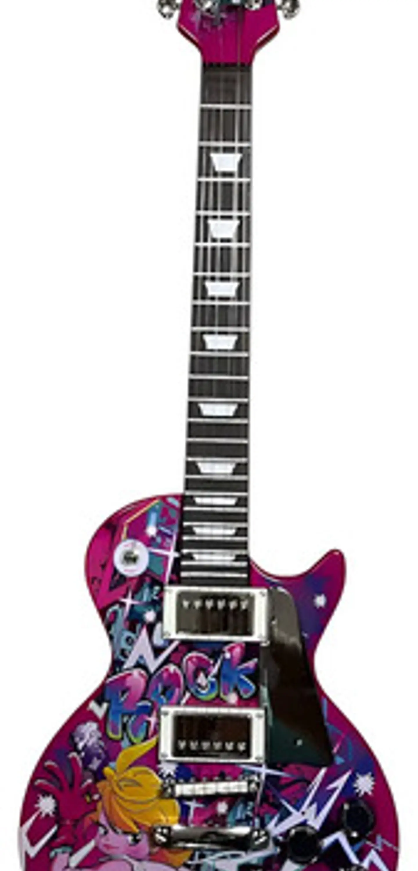 Guitarra Eléctrica Infantil Micrófono Diadema Hk-9178b 8