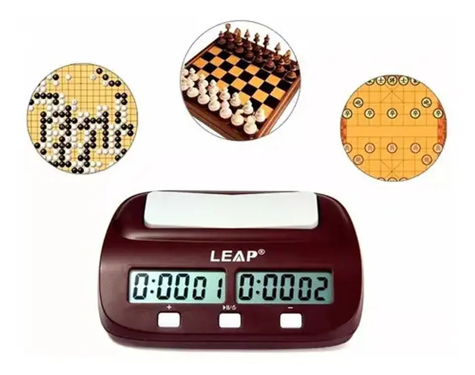 Reloj Ajedrez Digital Profesional Temporizador Juego De Mesa Leap Delay 6
