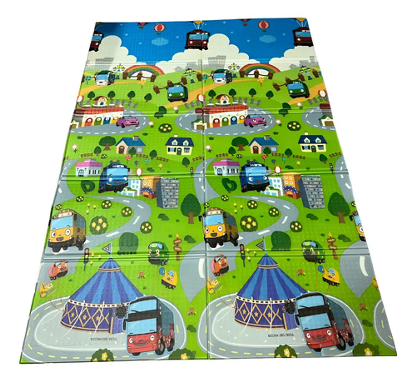 Tapete De Gateo Didactico Para Bebe Doblar 118cmx178cm 6
