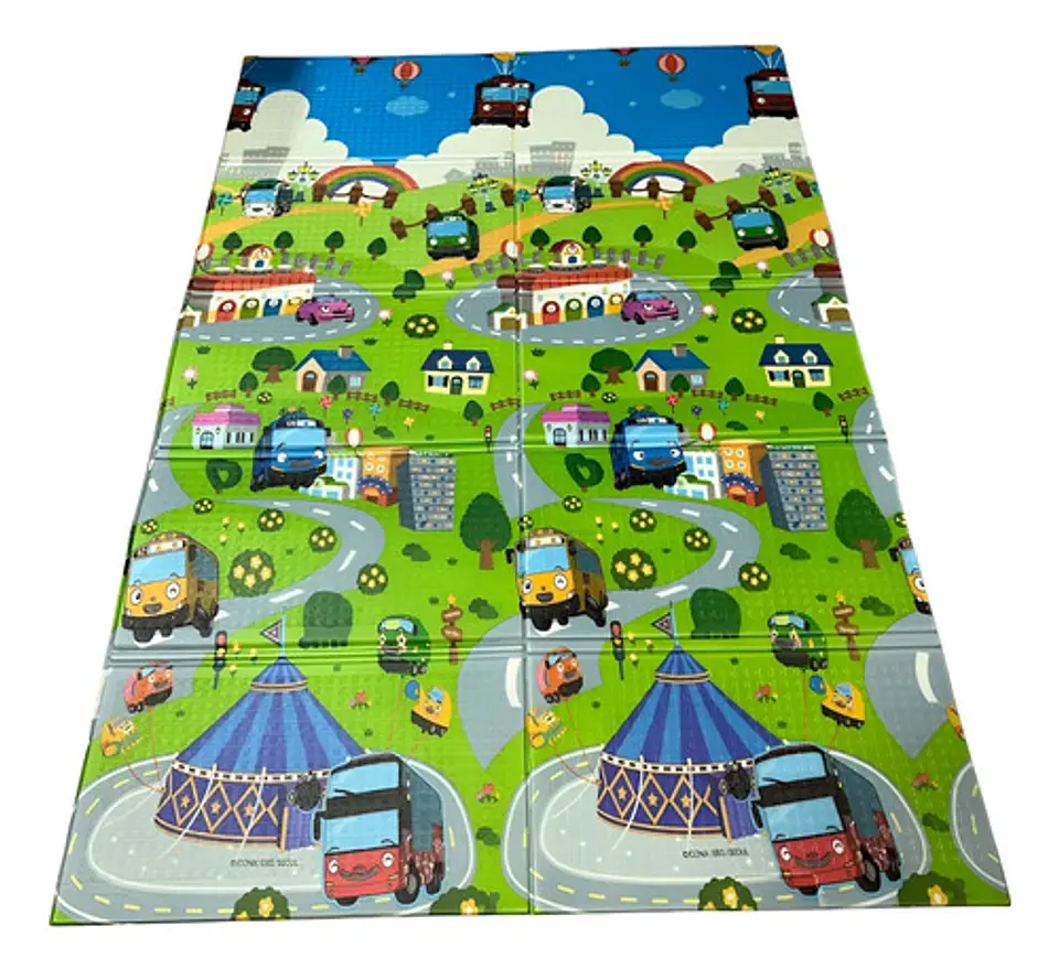 Tapete De Gateo Didactico Para Bebe Doblar 118cmx178cm 6