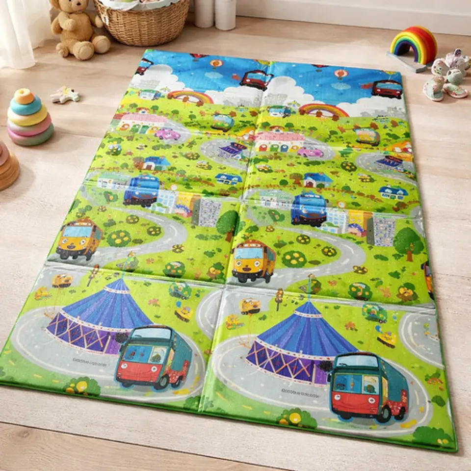Tapete De Gateo Didactico Para Bebe Doblar 118cmx178cm 11