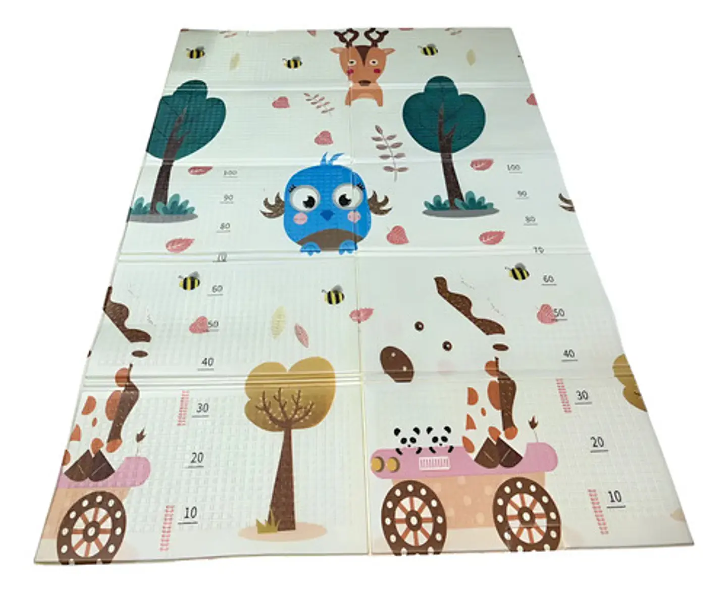 Tapete De Gateo Didactico Para Bebe Doblar 118cmx178cm 12