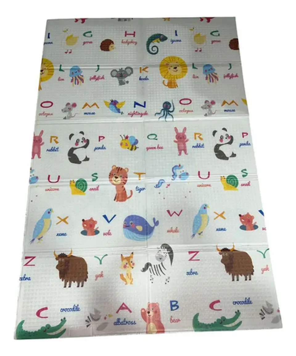 Tapete De Gateo Didactico Para Bebe Doblar 118cmx178cm 25