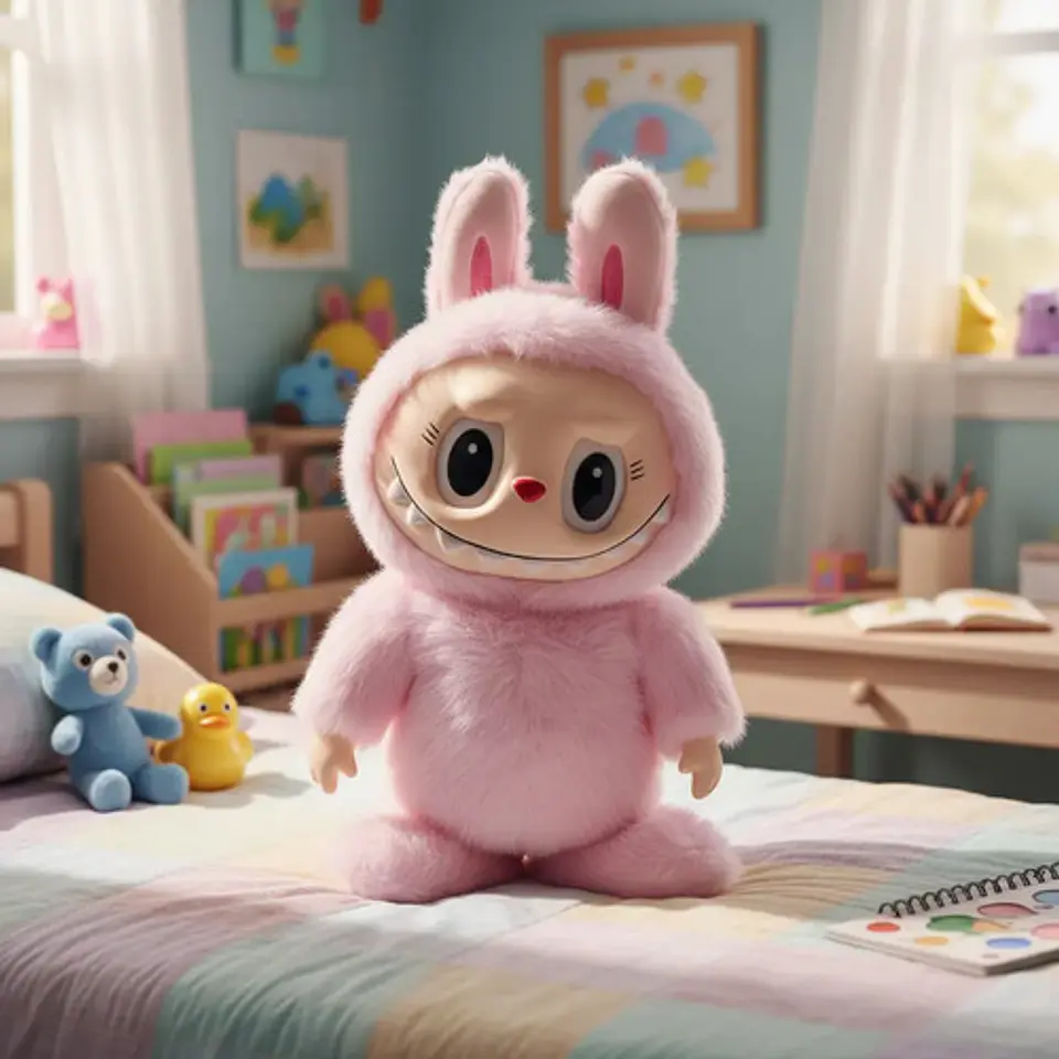 Peluche Labubu La Bubu Movimiento 36cm Interactivo Graba Voz 8