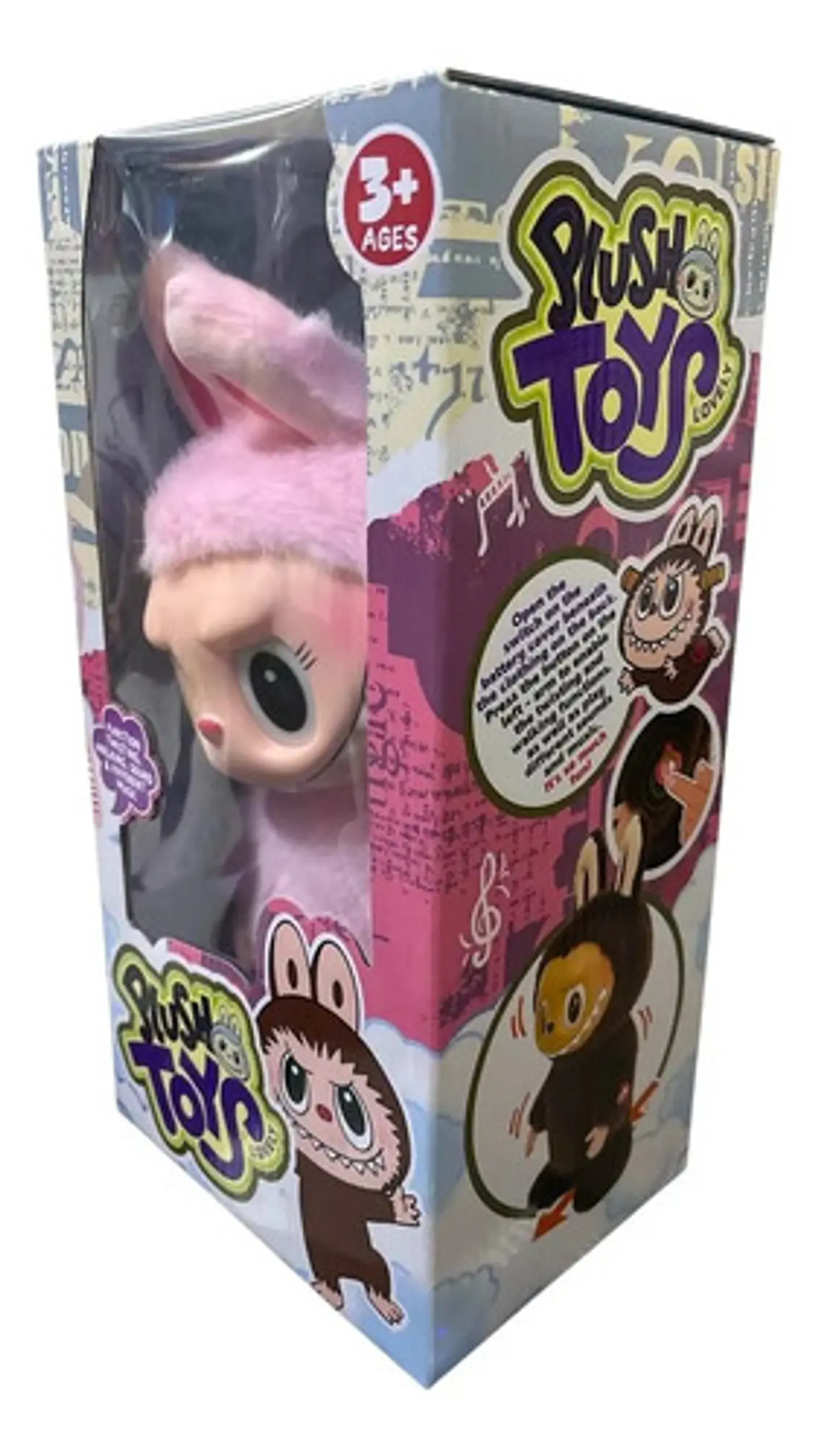 Peluche Labubu La Bubu Movimiento 36cm Interactivo Graba Voz 28