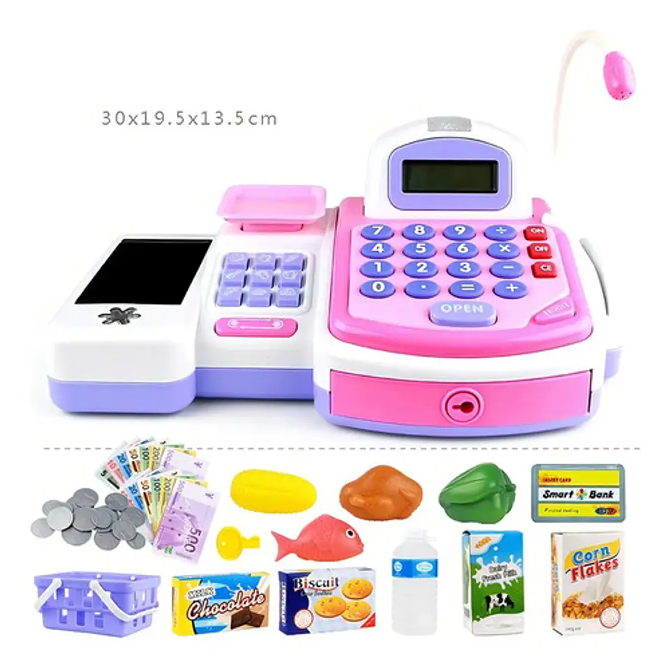 Caja Registradora Juguete Gida S.a.s Con Calculadora Banda Sonido Niños 6v 3