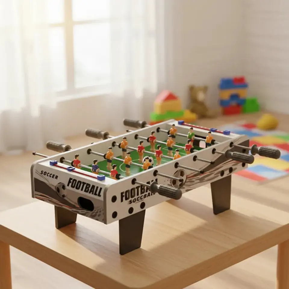 Juego Futbolin Pequeño Madera Juego Futbol Niños Cancha 1