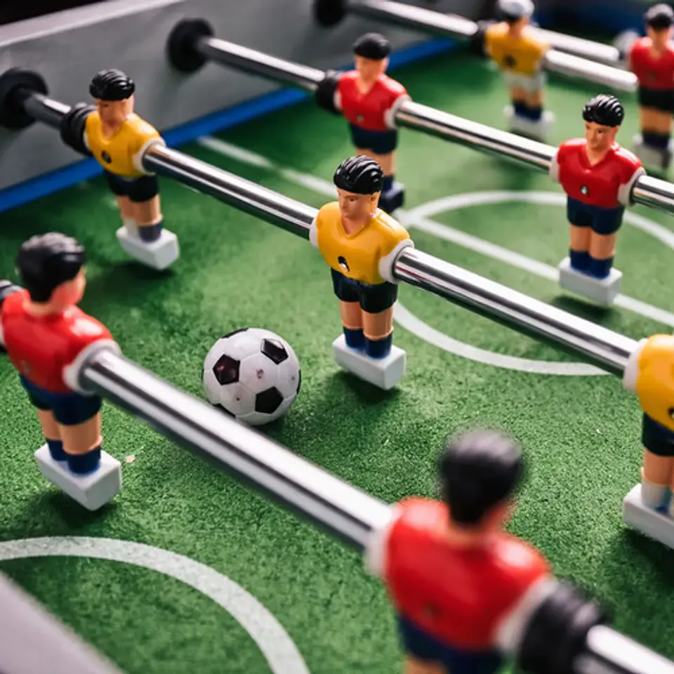 Juego Futbolin Pequeño Madera Juego Futbol Niños Cancha 3