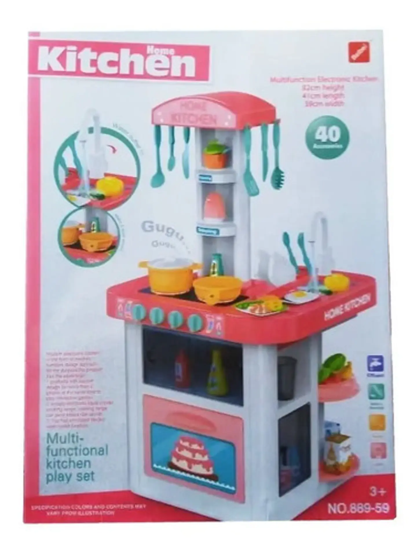 Set Cocina De Juguete Niñas -accesorios Luz Y Sonidos 889-59 5