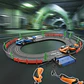 Pista Eléctrica 180cm Circuito Velocidad 2 Carros 3 En 1 Negro - Miniatura 9