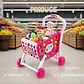 Supermercado Carrito Frutas Juguete Sonido 008-903 Rosa - Miniatura 2