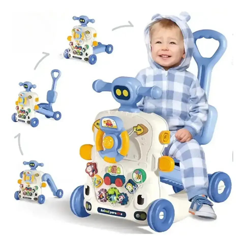 Andador Caminador Scooter Bebé Musical Multifuncional 6 En 1 2