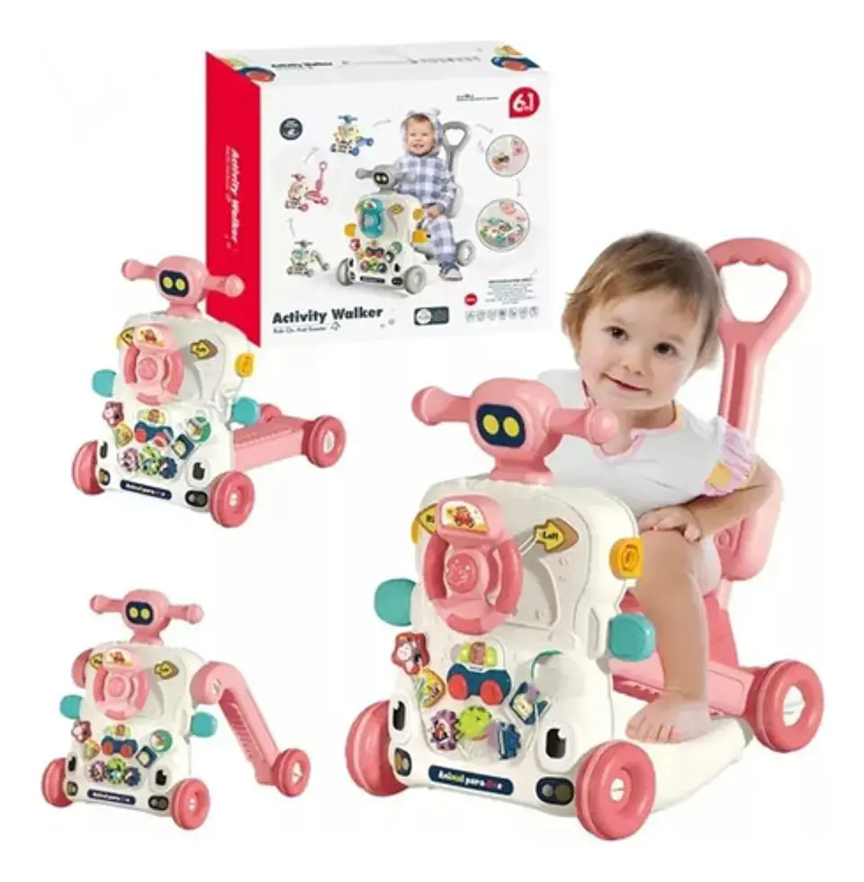 Andador Caminador Scooter Bebé Musical Multifuncional 6 En 1 8