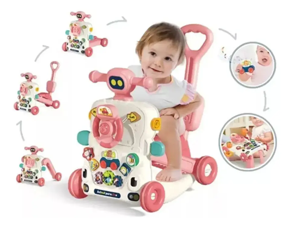 Andador Caminador Scooter Bebé Musical Multifuncional 6 En 1 9