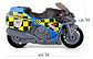 Moto Policia Juguete  Luces Y Sonido Escala 1:16 Traccion - Miniatura 4
