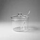 Azucarera Quesera Melamina Plástico Con Tapa Y Cuchara Color Transparente - Miniatura 6