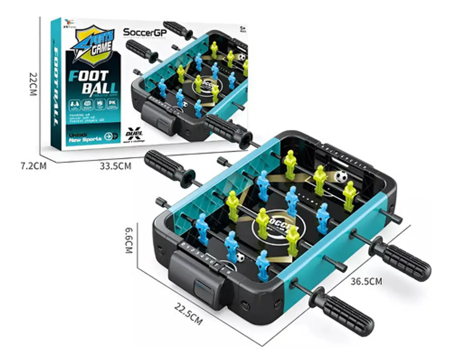 Juego De Mesa Portatil Futbolito,futbol De Mesa Pequeño 3