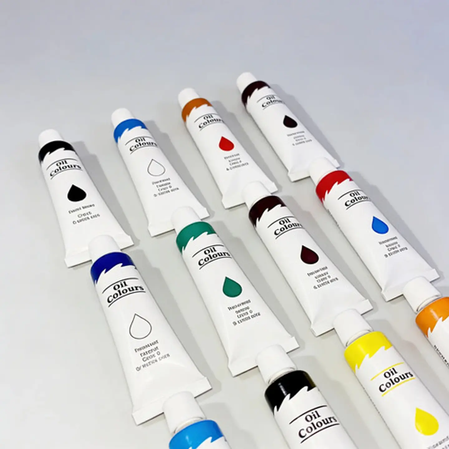 Set De Pintura Al Óleo Draw 12 Colores Multicolor 9ml Pack 12 Unidades 7
