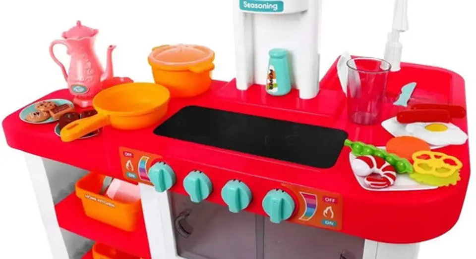 Cocina Infantil De Juguete Con Nevera Y Lavaplatos Agua 3