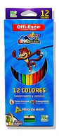 Lápices De Colores Offi Esco Triangulares 12 Unidades Multicolor - Miniatura 2