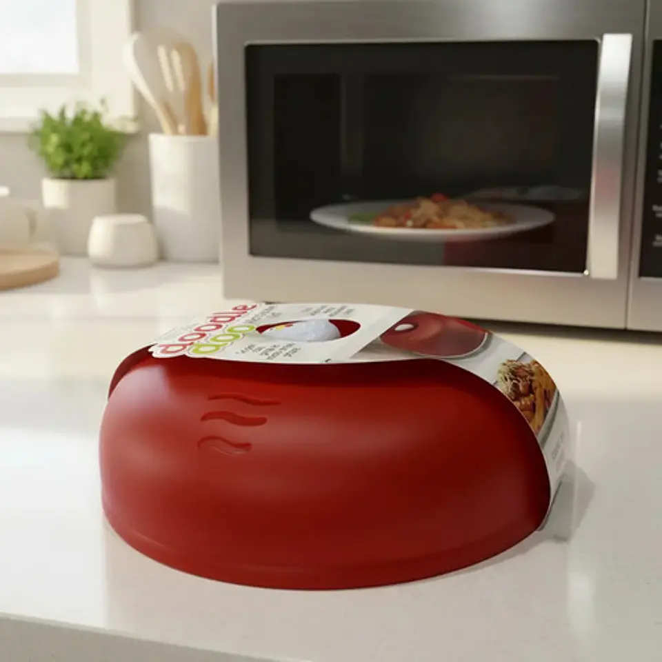 X2 Tapas Plasticas Cubre Alimentos Para Microondas Circular 3
