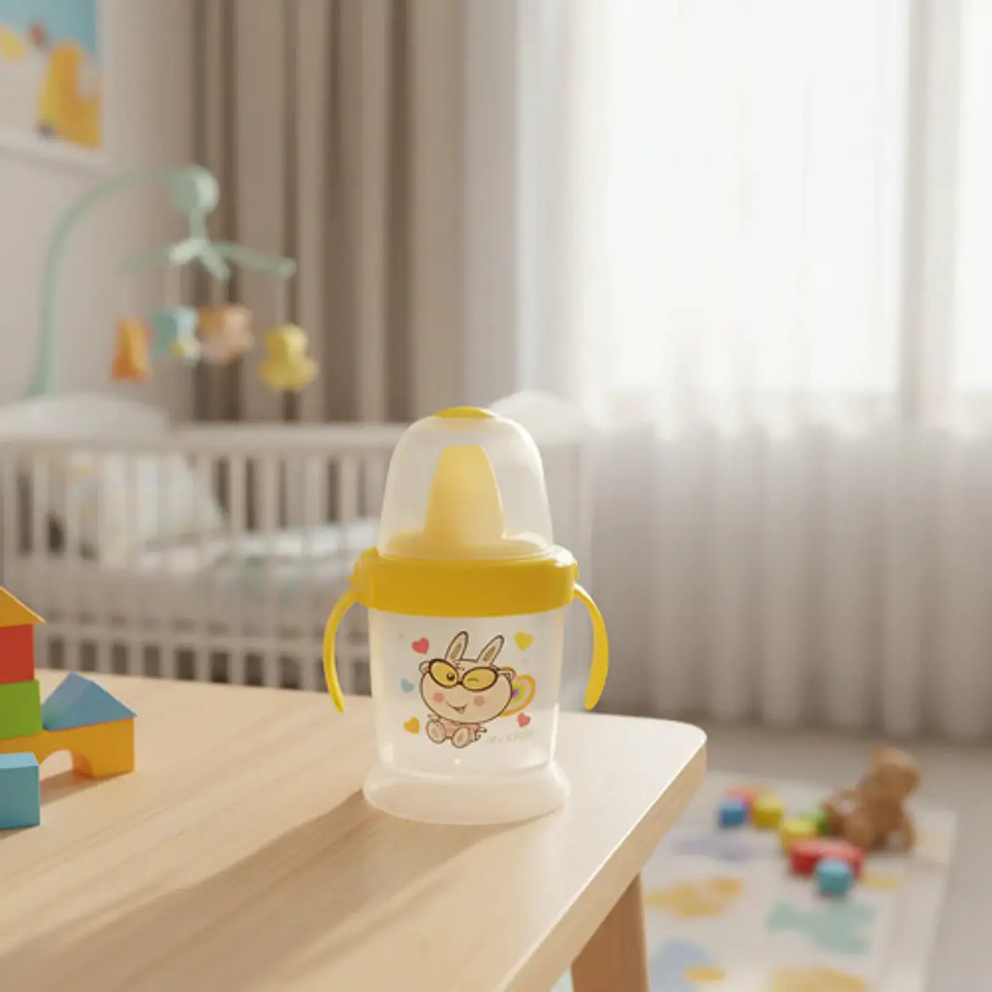 Vaso Tetero Infantil Boquilla De Plastico Vaso Entrenador 1