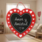 Letrero Pizarra Corazón Amor Y Amistad 34cm - Miniatura 1