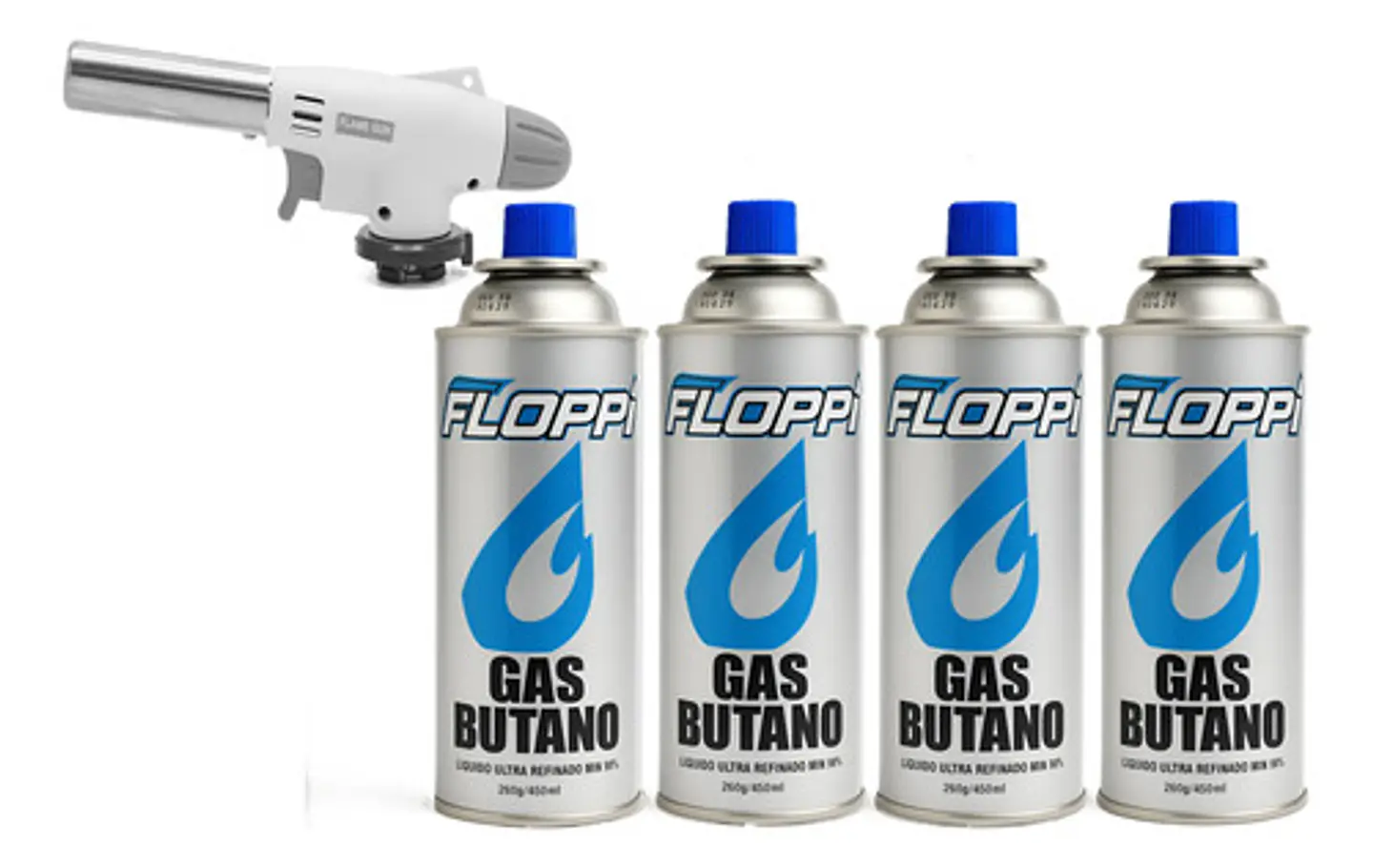 Soplete + 4 Tanques Gas Butano Tuberia Reposteria Joyeria 1