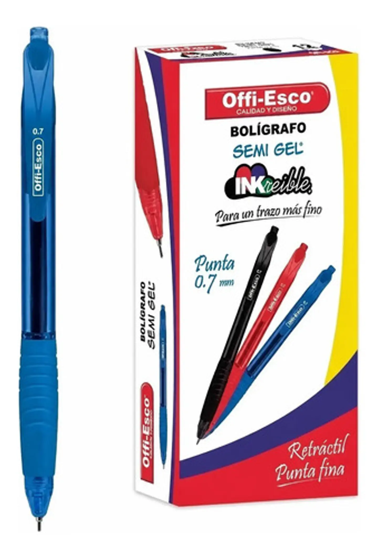 Esfero Retráctil Semigel X12u - Unidad A $1217 1