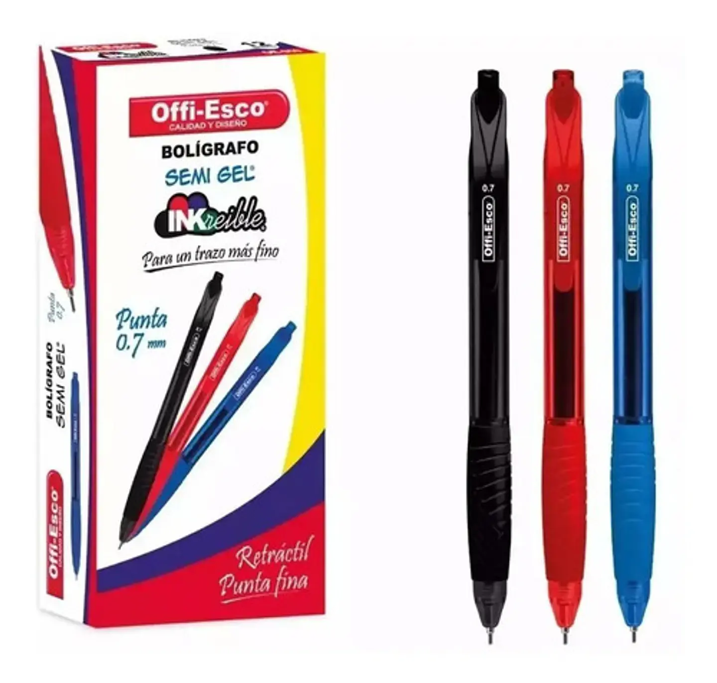 Esfero Retráctil Semigel X12u - Unidad A $1217 6
