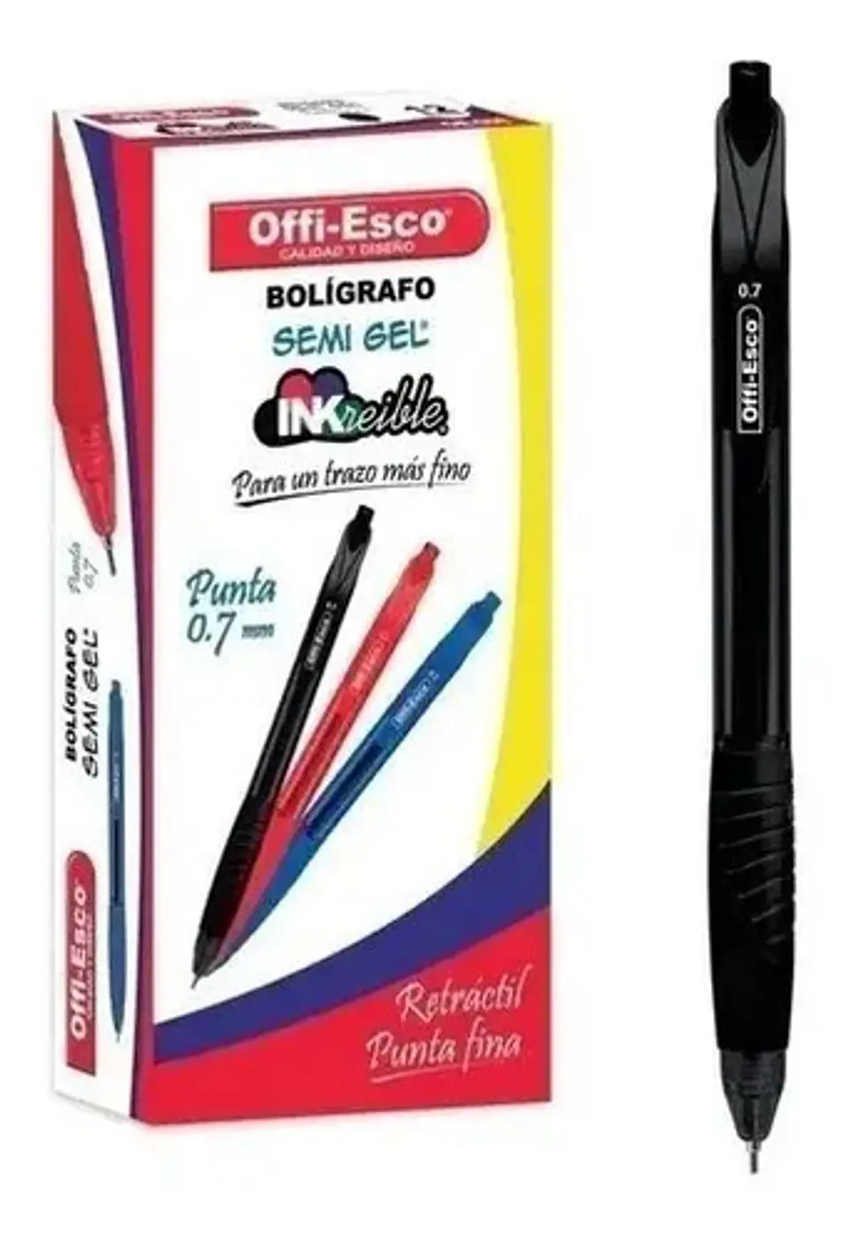 Esfero Retráctil Semigel X12u - Unidad A $1217 9
