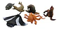 Animales Marinos X6 Macizos Medianos Fauna Bolsa - Miniatura 3