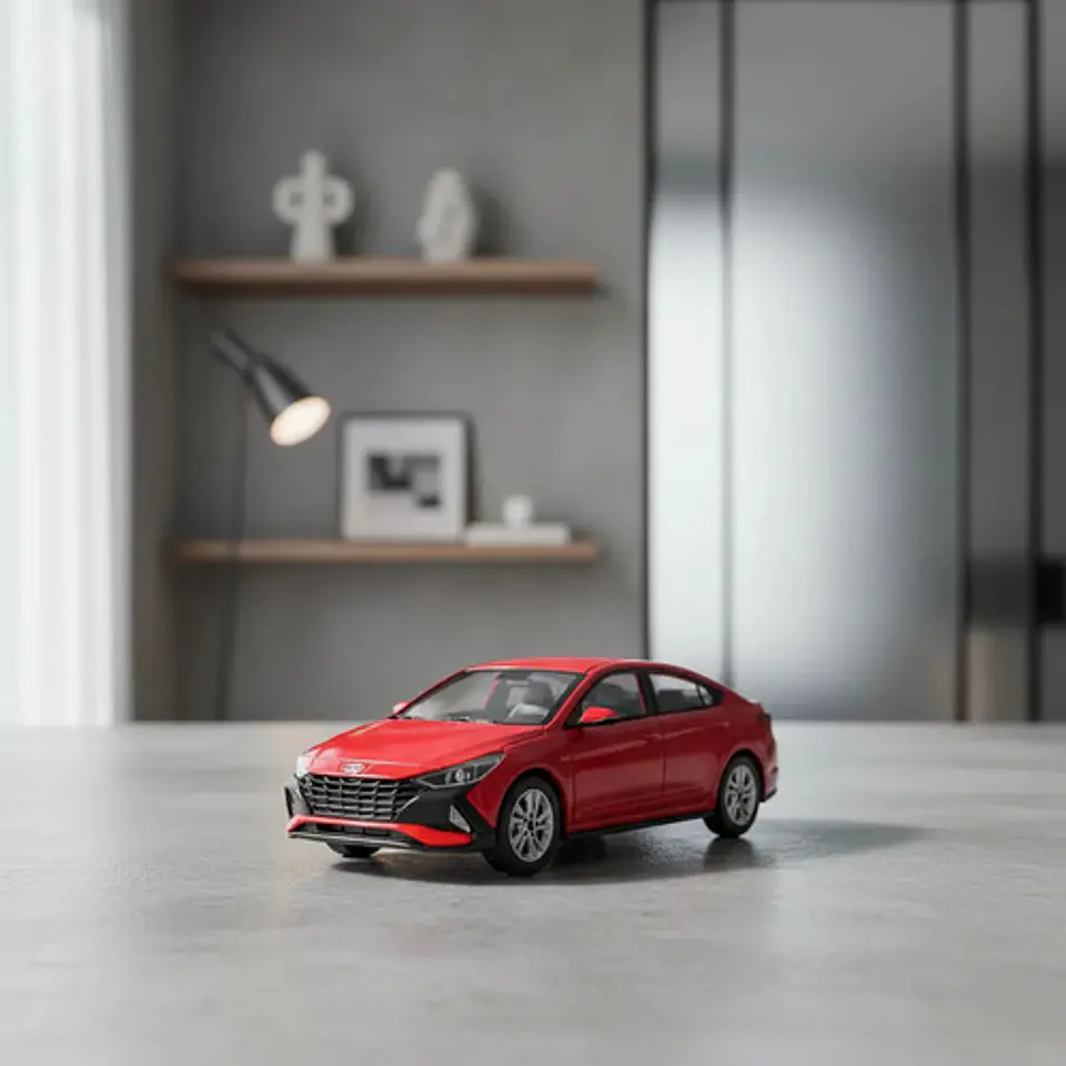 Carro Escala Hyundai Elantra Escala 1:32 Metálico Colección 4