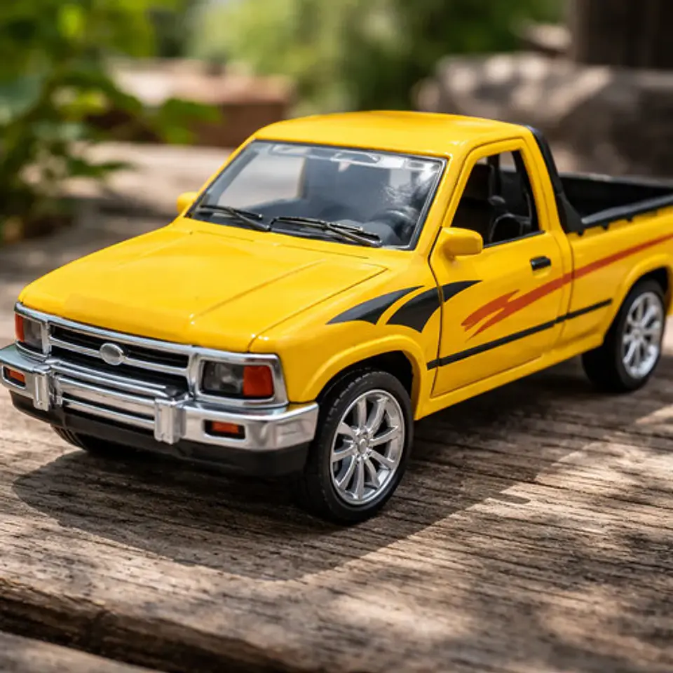 Camioneta Toyota Hilux A Escala 1:36 De Colección Metálica 2