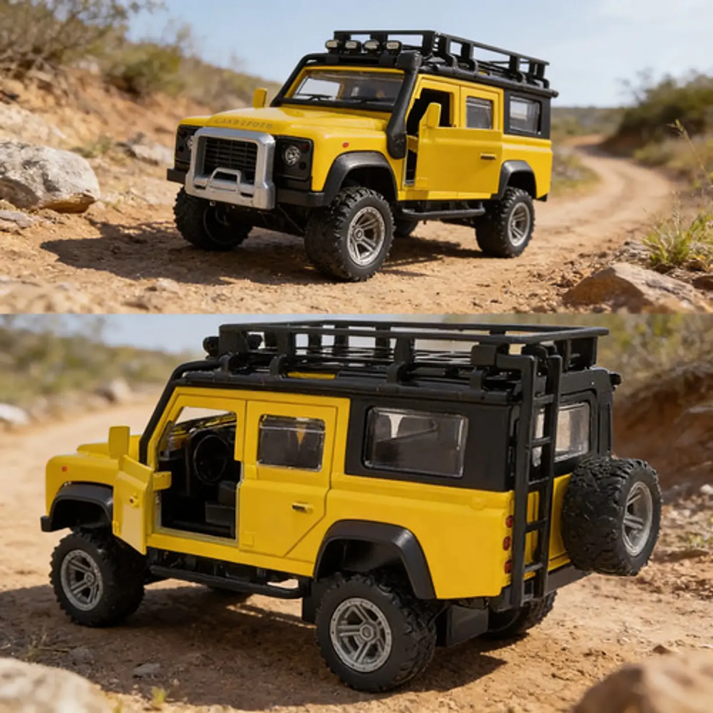 Camioneta Land Rover Defender Escala 1:36 Colección Parrilla 2