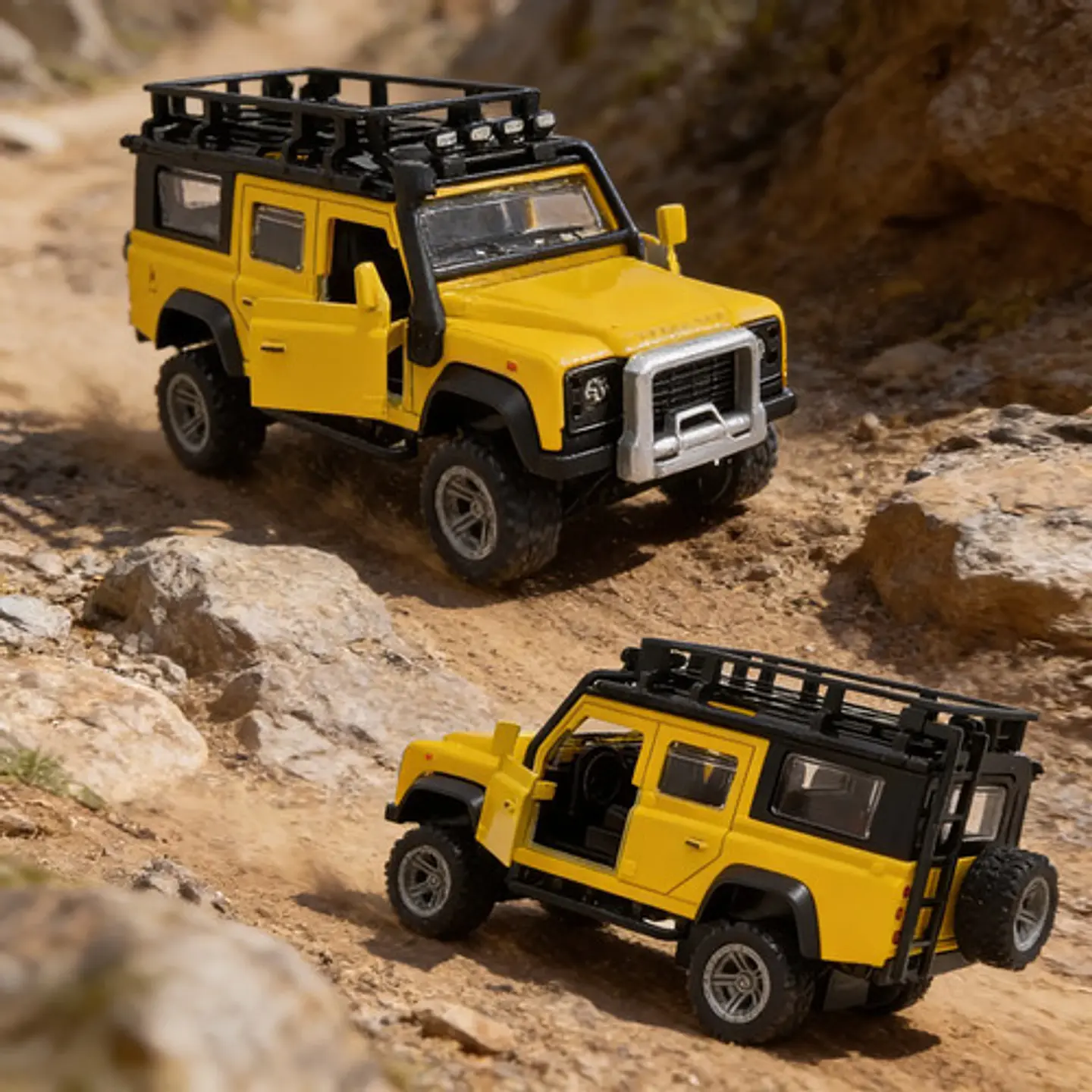 Camioneta Land Rover Defender Escala 1:36 Colección Parrilla 3