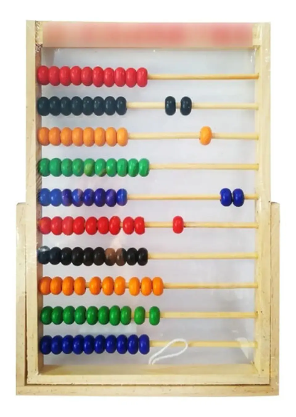 Ábaco En Madera 30cm Con Base Números Didácticos Ref. Sz-050 1